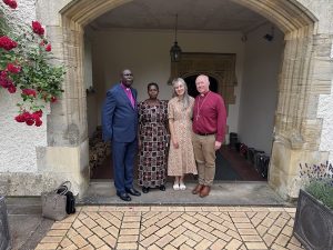 Bishop Kosea and Grace meeting Paul, Bishop of Southwell and Nottingham nd his wife Sarah